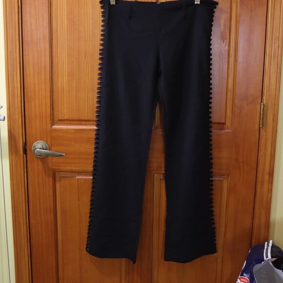 Impulse Black Corset Leg Ladder Cut Out Pants 34 - Picture 10 of 12